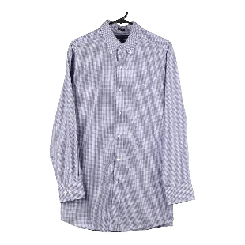Tommy Hilfiger Checked Shirt - Large Blue Cotton