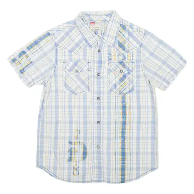 DIESEL Boys Shirt Blue Check L