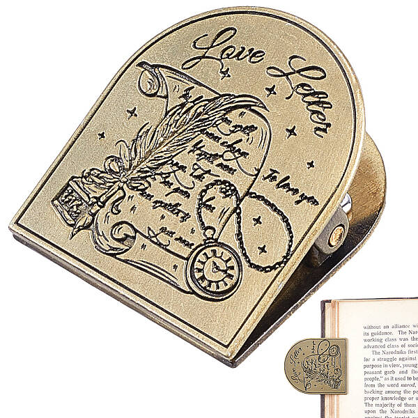 Tibetan Style Zinc Alloy Decorative Binder Clips