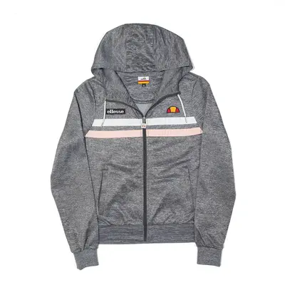 ELLESSE Sports Grey Hooded Track Jacket Womens S