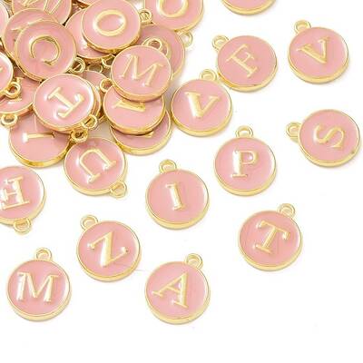 Golden Plated Alloy Enamel Charms