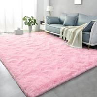 Minimalist Solid Fluffy Area Rug, Durable Soft Rectangle Carpet with Non Slip Backing, Shaggy Fuzzy Rugs, Home Decorative Rug...