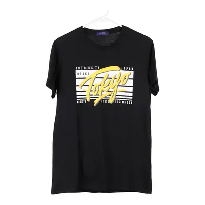 Tokyo X-Name T-Shirt - Medium Black Cotton