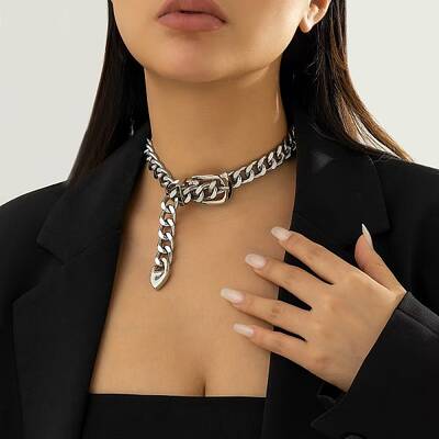 CCB Belt Buckle Choker Necklaces
