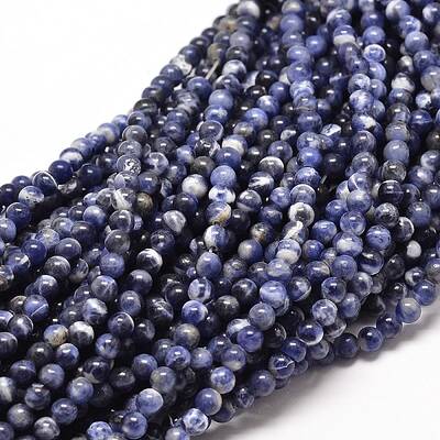 Natural Sodalite Round Bead Strands