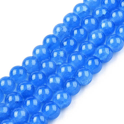 Baking Painted Crackle Glass Bead Strands