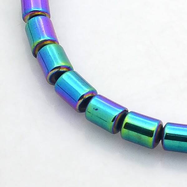 Electroplate Non-magnetic Synthetic Hematite Beads Strands