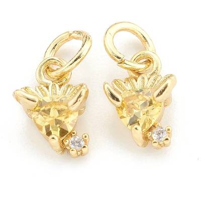 Brass Cubic Zirconia Pendants