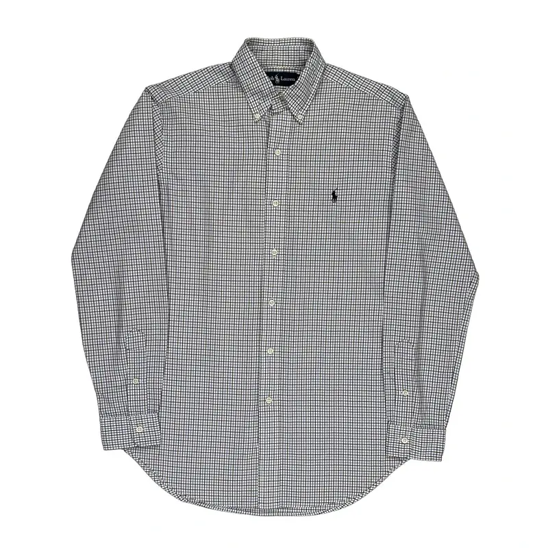 Ralph Lauren Checked Shirt - Small White Cotton | Size: small