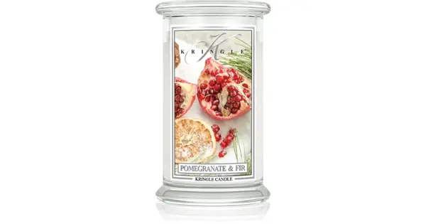 Kringle Candle Pomegranate & Fir scented candle 624g