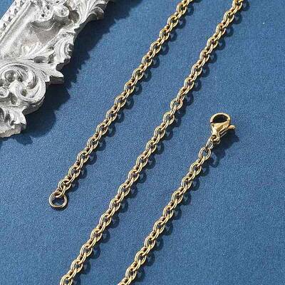 304 Stainless Steel Cable Chain Necklace Making