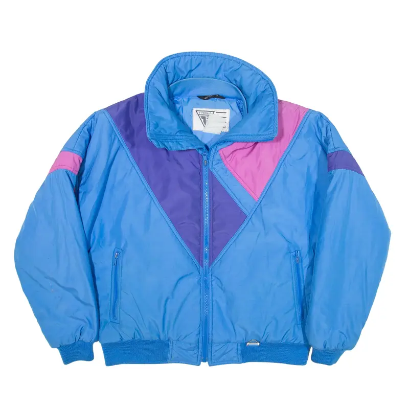 TYROLIA Insulated Coat Blue Colourblock Womens L