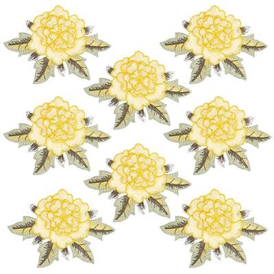 Peony Shape Water Soluable Multi-Layer Appliques