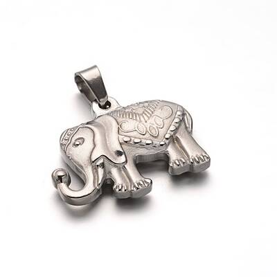 Tarnish Resistant 304 Stainless Steel Elephant Pendants