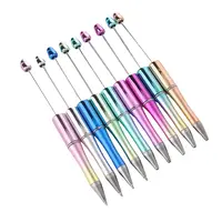 7 Pens Chrome Beadable Pens WHOLESALE BULK Beaded Ballpoint Pen 1.0mm Medium Suitable for DIY with Beads and Focals Ships fro...