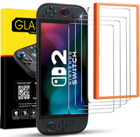 【Fathers Day for Gifts】SPGUARD new 4 Pack Tempered Glass Screen Protector Compatible with Nintendo Switch 2, Transparent ...