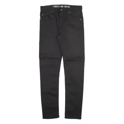 DICKIES Womens Trousers Black Slim Skinny W28 L29