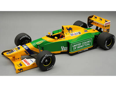 Benetton B192 #20 Martin Brundle 3rd Place Formula One F1 British GP (1992) Mythos Series with Display Case Limited Editi...