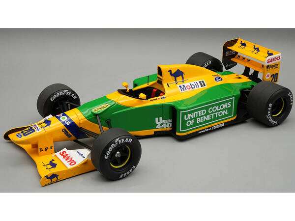 Benetton B192 #20 Martin Brundle 3rd Place Formula One F1 British GP (1992) Mythos Series with Display Case Limited Editi...