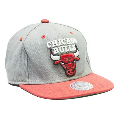 MITCHELL & NESS Chicago Bulls Mens Snapback Cap Grey Wool M
