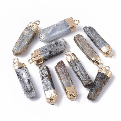 Top Golden Plated Natural Kyanite Pendants