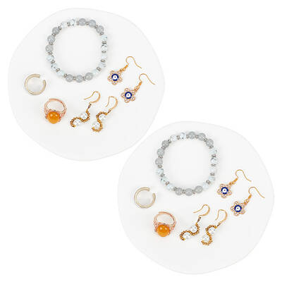 Gesso Irregular Jewelry Display Plate