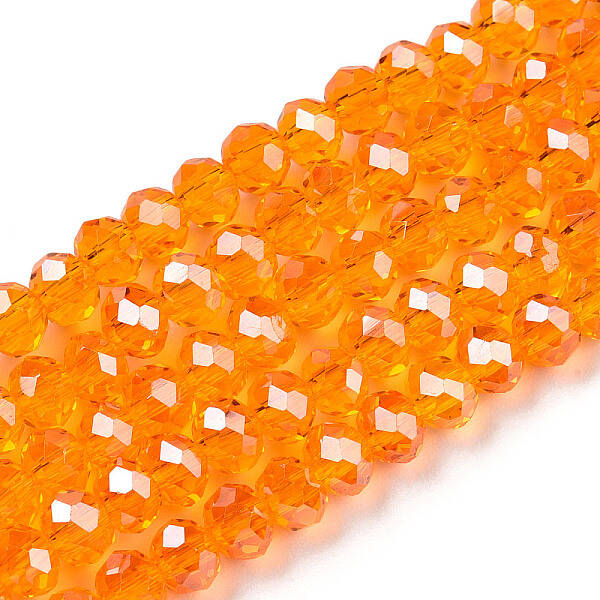 Electroplate Glass Beads Strands