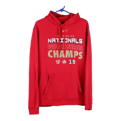 Washington World Series Champs 2019 Nike NFL Hoodie - Large Red Cotton Blend