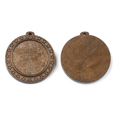 Wooden Pendant Cabochon Settings
