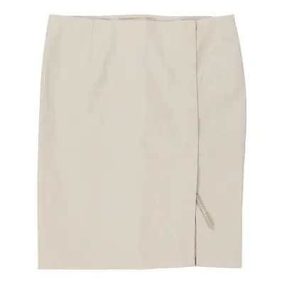 Prada Midi Skirt - 33W UK 14 Beige Cotton Blend | Size: UK 14