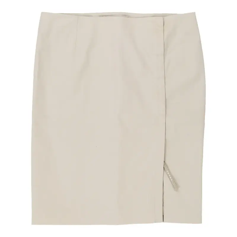 Prada Midi Skirt - 33W UK 14 Beige Cotton Blend | Size: UK 14
