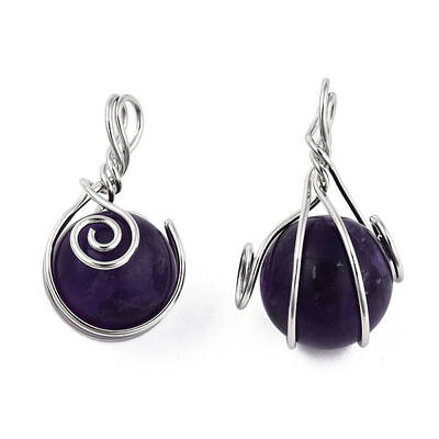 Natural Amethyst Pendants