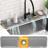24 Inch Faucet Mat for Kitchen Sink Splash Guard Behind Faucet, Sink Protectors for Kitchen Sink Faucet Mat Splash Guard for ...