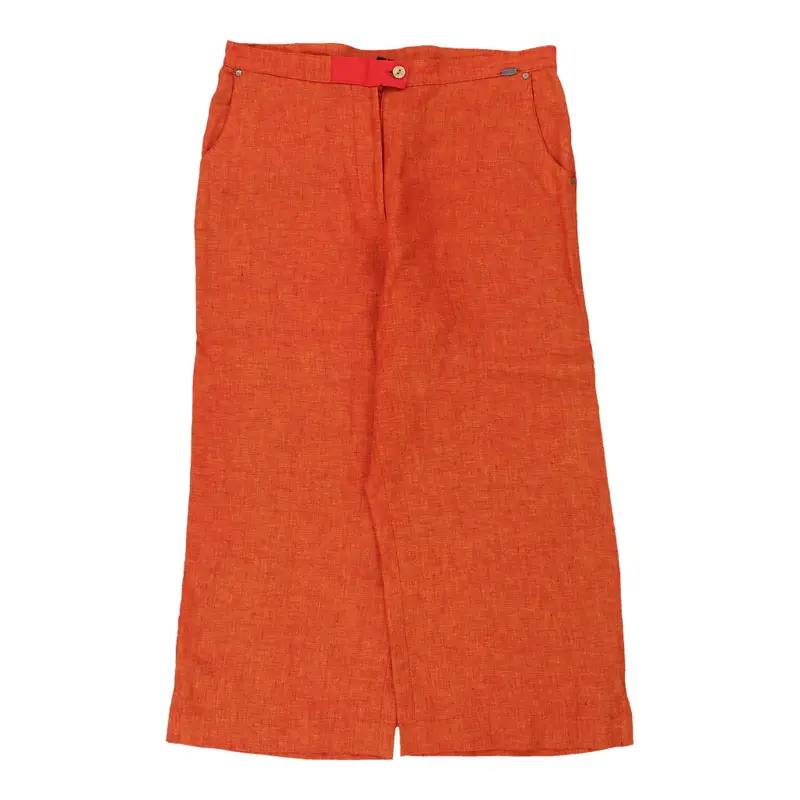 Giesswein Trousers - 34W UK 16 Orange Linen