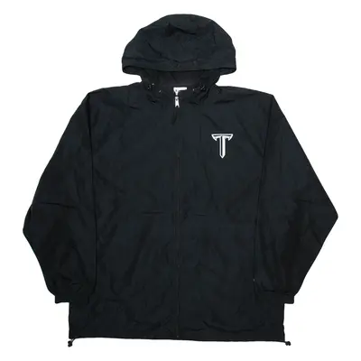 CHAMPION Troy University Mens Rain Jacket Black Hooded 2XL