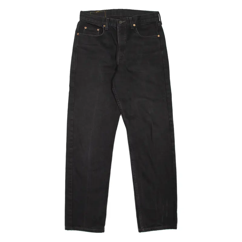 LEVI'S 615 02 Mens Jeans Black Regular Straight 90s W32 L32