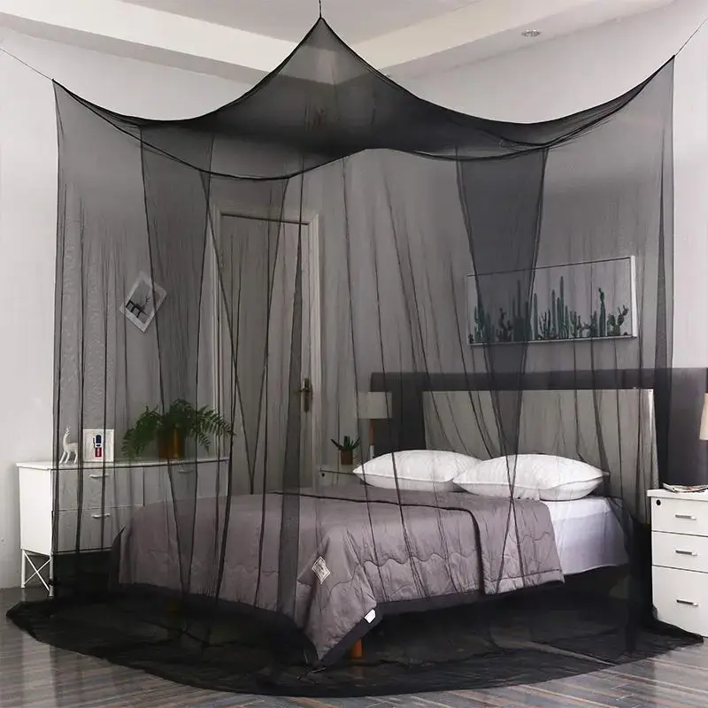 Solid Color Fine Mesh Mosquito Net, 1 Count Household Mosquito Net for Bedroom, Home Bedroom Hotel Decoration Supplies