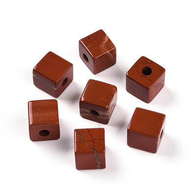 Natural Red Jasper European Beads