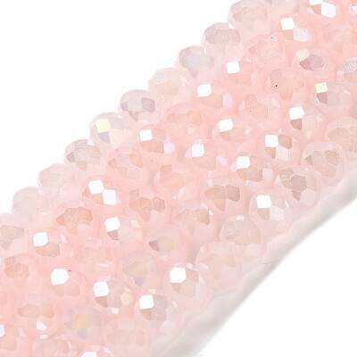 Baking Electroplate Glass Beads Strands