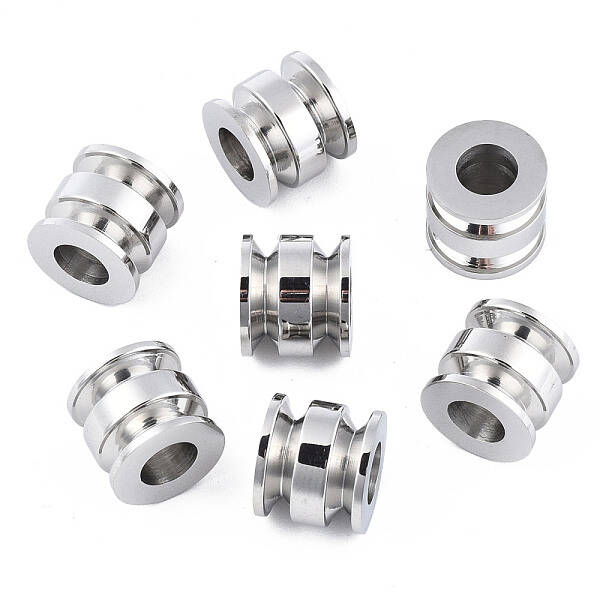 Non-Tarnish 316 Surgical Stainless Steel European Beads