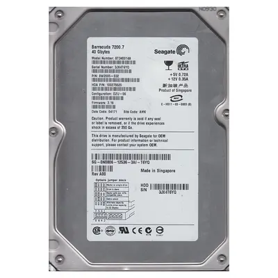 0N0806 Dell 40GB 7200RPM IDE Ultra ATA/100 (ATA-6) 2MB Cache 3.5-Inch Hard Drive