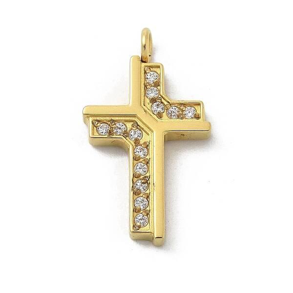 Ion Plating(IP) 304 Stainless Steel Micro Pave Cubic Zirconia Pendants