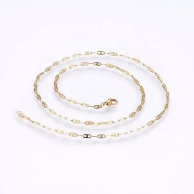 304 Stainless Steel Mariner Link Chain Necklaces