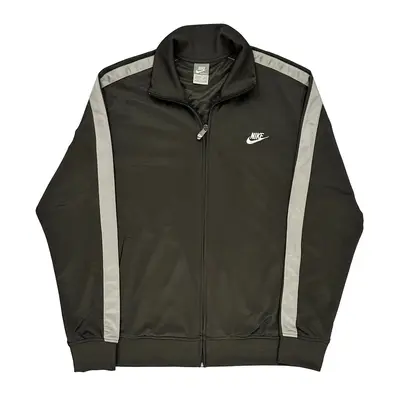 Nike Track Jacket - Large Grey Polyester