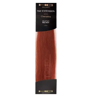 Hc milano extensions keratin remy 50/55 cm col.35 ruby red 6,66