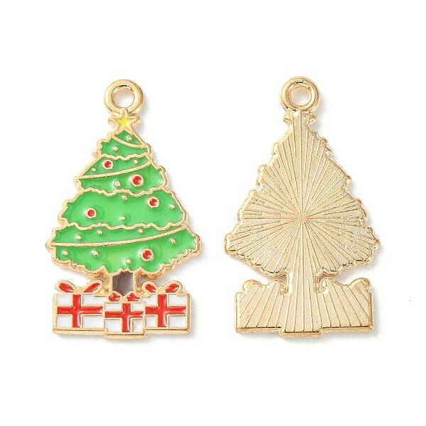 Christmas Alloy Enamel Pendants