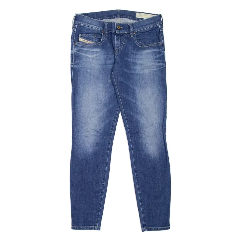 DIESEL Grupee-Ankle Womens Jeans Blue Slim Skinny Stone Wash W27 L28