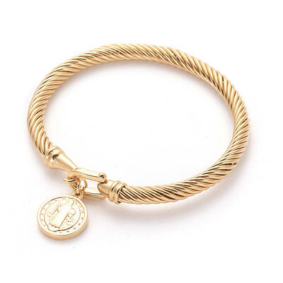 Ion Plating(IP) 304 Stainless Steel Charm Bangles