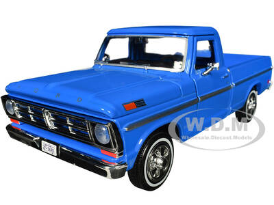 1972 Ford F-100 Pickup Truck Blue Timeless Legends Series 1/24 Diecast Model Car by Motormax