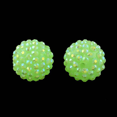 AB-Color Resin Rhinestone Beads